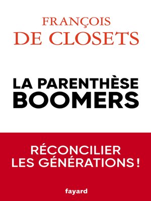 cover image of La parenthèse boomers